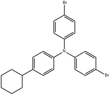 4,4'-DIBROMO-4''-CYCLOHEXYLTRIPHENYLAMINE Struktur