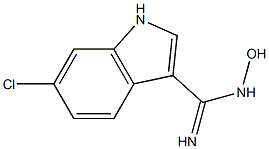 6-CHLORO-N-HYDROXYINDOLE-3-CARBOXAMIDINE Struktur