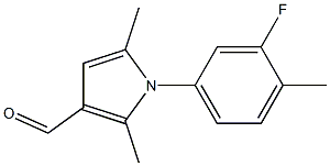 1-(3-FLUORO-4-METHYLPHENYL)-2,5-DIMETHYL-1H-PYRROLE-3-CARBALDEHYDE Struktur