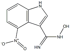 N-HYDROXY-4-NITROINDOLE-3-CARBOXAMIDINE Struktur