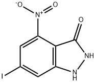 6-IODO-3-HYDROXY-4-NITROINDAZOLE Struktur