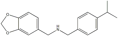 1-(1,3-BENZODIOXOL-5-YL)-N-(4-ISOPROPYLBENZYL)METHANAMINE Struktur