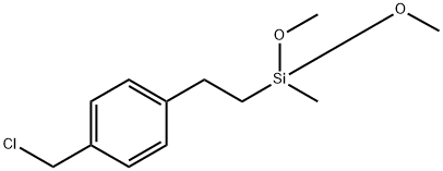 ((CHLOROMETHYL)PHENYLETHYL)METHYLDIMETHOXYSILANE Struktur