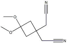 (1-CYANOMETHYL-3,3-DIMETHOXY-CYCLOBUTYL)-ACETONITRILE Struktur