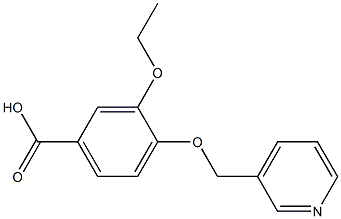 3-ETHOXY-4-(PYRIDIN-3-YLMETHOXY)BENZOIC ACID Struktur