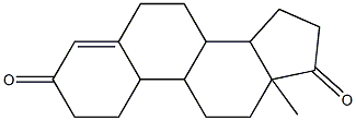 13-METHYL-1,6,7,8,9,10,11,12,13,14,15,16-DODECAHYDRO-2H-CYCLOPENTA[A]PHENANTHRENE-3,17-DIONE Struktur