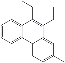 9,10-DIETHYL-2-METHYLPHENANTHRENE Struktur