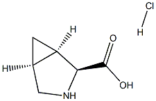 (1R,2S,5S)-3-AZABICYCLO[3.1.0]HEXANE-2-CARBOXYLIC ACID HYDROCHLORIDE Struktur