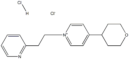 1-(2-PYRIDYL-ETHYL)-4-(TETRAHYDRO-PYRAN-4-YL)-PYRIDINIUM CHLORIDE HYDROCHLORIDE Struktur