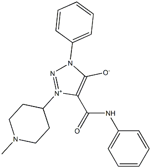 5-(ANILINOCARBONYL)-1-(1-METHYL-4-PIPERIDINYL)-3-PHENYL-3H-1,2,3-TRIAZOL-1-IUM-4-OLATE Struktur