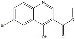 6-BROMO-4-HYDROXY-QUINOLINE-3-CARBOXYLIC ACID METHYL ESTER Struktur