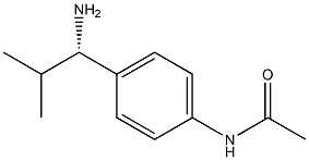 N-[4-((1S)-1-AMINO-2-METHYLPROPYL)PHENYL]ACETAMIDE Struktur