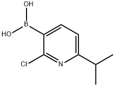 2-CHLORO-6-ISOPROPYLPYRIDINE-3-BORONIC ACID Struktur