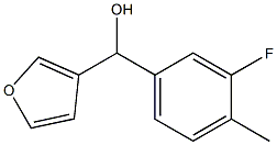 3-FLUORO-4-METHYLPHENYL-(3-FURYL)METHANOL Struktur