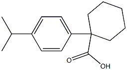 1-(4-ISOPROPYLPHENYL)CYCLOHEXANECARBOXYLIC ACID Struktur