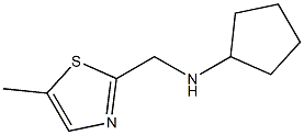 CYCLOPENTYL-(5-METHYL-THIAZOL-2-YLMETHYL)-AMINE Struktur