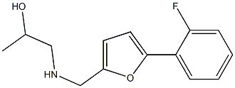 1-(((5-(2-FLUOROPHENYL)-2-FURYL)METHYL)AMINO)PROPAN-2-OL Struktur