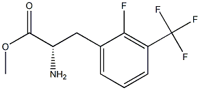 METHYL (2S)-2-AMINO-3-[2-FLUORO-3-(TRIFLUOROMETHYL)PHENYL]PROPANOATE Struktur