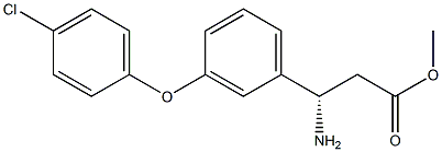 METHYL (3S)-3-AMINO-3-[3-(4-CHLOROPHENOXY)PHENYL]PROPANOATE Struktur