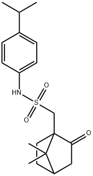 7,7-DIMETHYL-1-((((4-(ISOPROPYL)PHENYL)AMINO)SULFONYL)METHYL)BICYCLO[2.2.1]HEPTAN-2-ONE Struktur