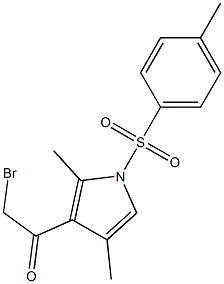 3-(BROMOACETYL)-2,4-DIMETHYL-1-TOSYLPYRROLE Struktur