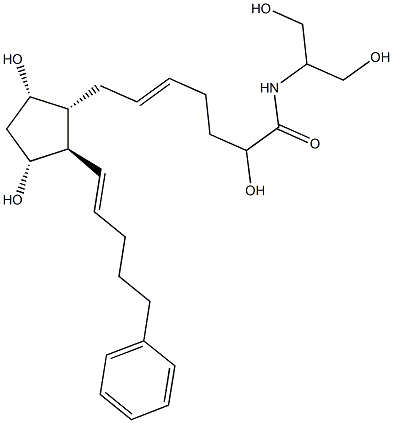 17-PHENYL TRINOR PGF2ALPHA-SA Struktur