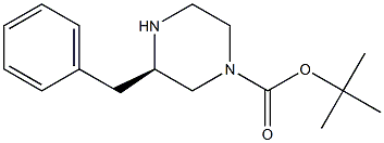 (R)-3-BENZYL-PIPERAZINE-1-CARBOXYLIC ACID TERT-BUTYL ESTER Struktur