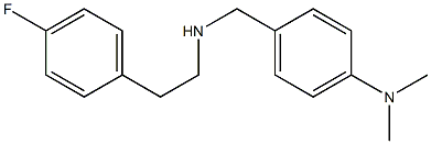 N-(4-(DIMETHYLAMINO)BENZYL)-N-(2-(4-FLUOROPHENYL)ETHYL)AMINE Struktur