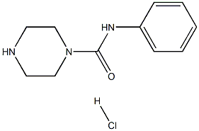 N-PHENYLPIPERAZINE-1-CARBOXAMIDE HYDROCHLORIDE Struktur