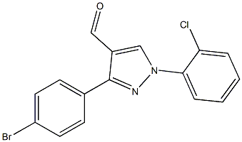 3-(4-BROMOPHENYL)-1-(2-CHLOROPHENYL)-1H-PYRAZOLE-4-CARBALDEHYDE Struktur