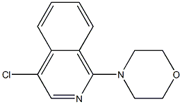 4-CHLORO-1-(MORPHOLIN-4-YL)ISOQUINOLINE Struktur