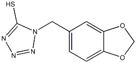 1-(1,3-BENZODIOXOL-5-YLMETHYL)-1H-TETRAAZOLE-5-THIOL Struktur