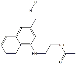 4-(2-ACETAMIDOETHYL)AMINO-2-METHYLQUINOLINE HYDROCHLORIDE Struktur