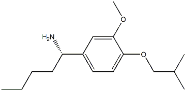 (1S)-1-[3-METHOXY-4-(2-METHYLPROPOXY)PHENYL]PENTYLAMINE Struktur