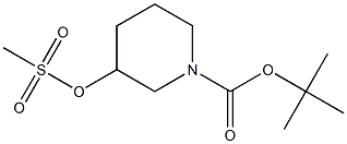 1-BOC-3-METHANESULFONYLOXY-PIPERIDINE Struktur