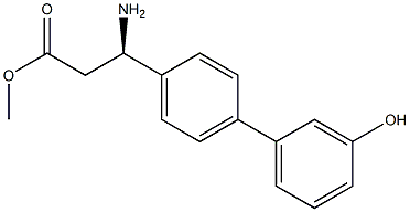 METHYL (3R)-3-AMINO-3-[4-(3-HYDROXYPHENYL)PHENYL]PROPANOATE Struktur