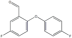 5-FLUORO-2-(4-FLUORO-PHENOXY)-BENZALDEHYDE Struktur