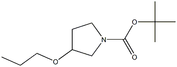 3-PROPOXY-PYRROLIDINE-1-CARBOXYLIC ACID TERT-BUTYL ESTER Struktur