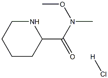 2-(METHOXY-METHYL-CARBAMOYL)PIPERIDINE HYDROCHLORIDE Struktur