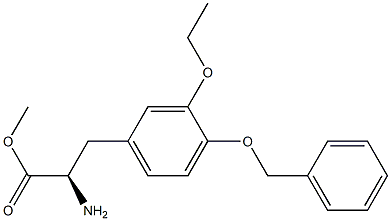 METHYL (2R)-2-AMINO-3-[3-ETHOXY-4-(PHENYLMETHOXY)PHENYL]PROPANOATE Struktur