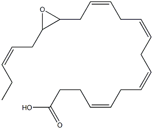 (+/-)16(17)-EPOXY-4Z,7Z,10Z,13Z,19Z-DOCOSAPENTAENOIC ACID Struktur