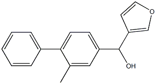 3-FURYL-[(3-METHYL-4-PHENYL)PHENYL]METHANOL Struktur