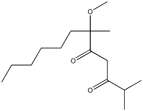 6-METHOXY-2,6-DIMETHYL-DODECANE-3,5-DIONE Struktur