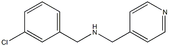 1-(3-CHLOROPHENYL)-N-(PYRIDIN-4-YLMETHYL)METHANAMINE Struktur