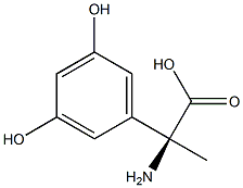 (2S)-2-AMINO-2-(3,5-DIHYDROXYPHENYL)PROPANOIC ACID Struktur