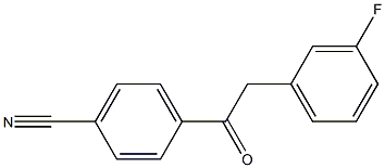 4'-CYANO-2-(3-FLUOROPHENYL)ACETOPHENONE Struktur