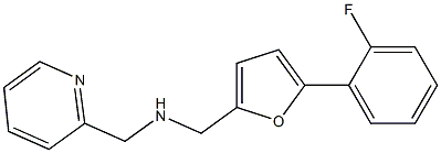 1-(5-(2-FLUOROPHENYL)-2-FURYL)-N-(PYRIDIN-2-YLMETHYL)METHANAMINE Struktur