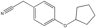 [4-(CYCLOPENTYLOXY)PHENYL]ACETONITRILE Struktur