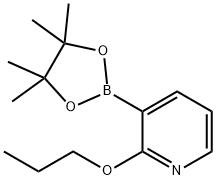 2-PROPOXY-3-(4,4,5,5-TETRAMETHYL-1,3,2-DIOXABOROLAN-2-YL)PYRIDINE Struktur