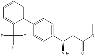 METHYL (3R)-3-AMINO-3-(4-[2-(TRIFLUOROMETHYL)PHENYL]PHENYL)PROPANOATE Struktur